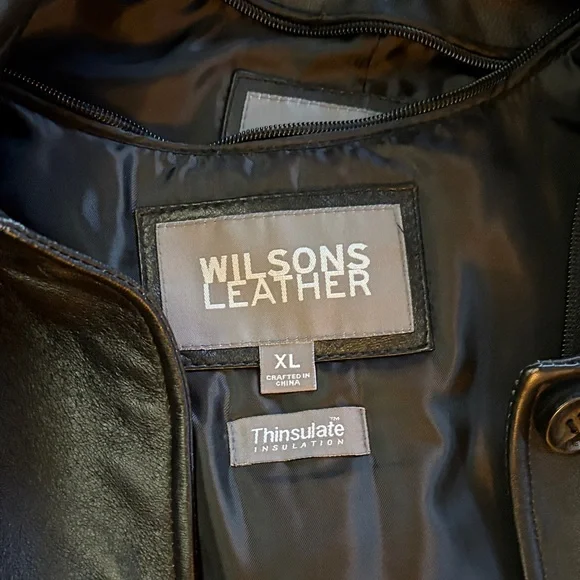 Wilsons Leather Black Jacket - Picture 2 of 12